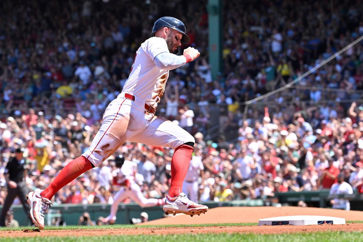  Boston Red Sox shortstop Trevor Story (10) Eric Canha-Imagn Images