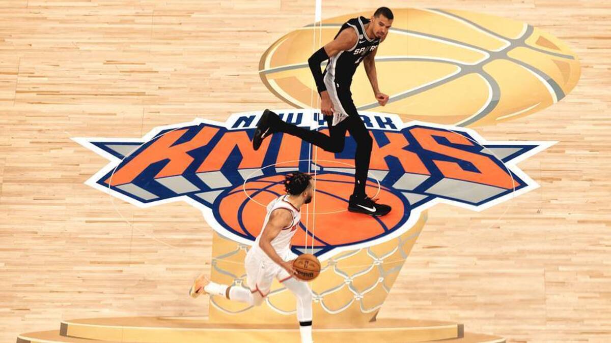  Jalen Brunson and Victor Wembanyama went toe-to-toe in an NBA Finals classic. | Erick W. Rasco/Sports Illustrated 