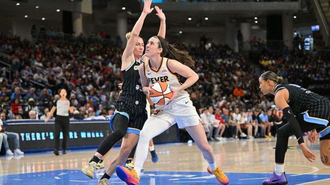 Kelsey Mitchell, Caitlin Clark spark Fever past Sky