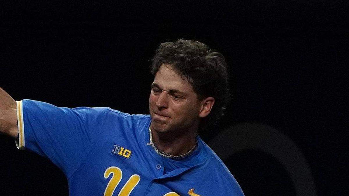  Mar 1, 2026; Arlington, TX, USA; UCLA Bruins against Mississippi State Bulldogs during the Amegy Bank College Baseball Series at Globe Life Field. Mandatory Credit: Dustin Safranek-Imagn Images | Dustin Safranek-Imagn Images 