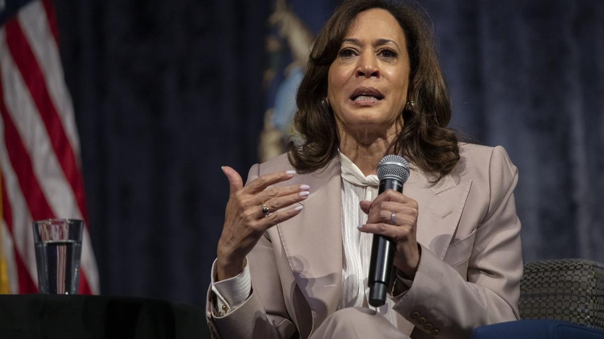 Kamala Harris surges in new 2028 poll. Former Vice President Kamala Harris speaks at the 38th Annual Michigan Democratic Women's Caucus Legacy Luncheon on April 18, 2026 in Detroit, Michigan.