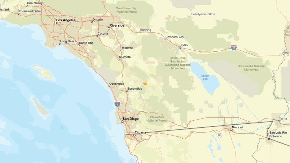 Update: Seismic activity on March 30 - 2.8 magnitude earthquake near Lake Henshaw, CA detected 