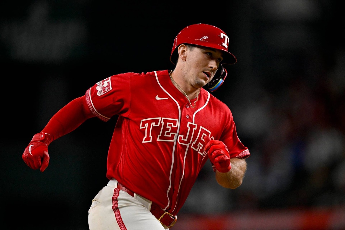  Wyatt Langford's prospect pedigree continues influencing valuation beyond current statistical indicators. Jerome Miron-Imagn Images