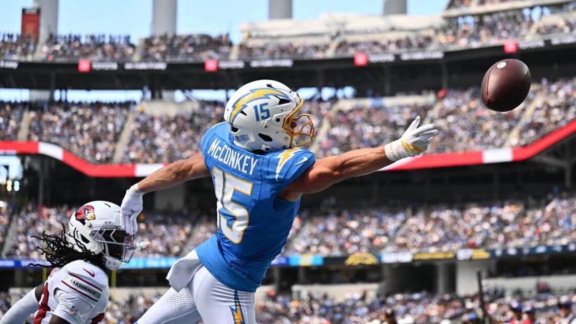 Report: Chargers WR Ladd McConkey undergoing testing on rib injury 