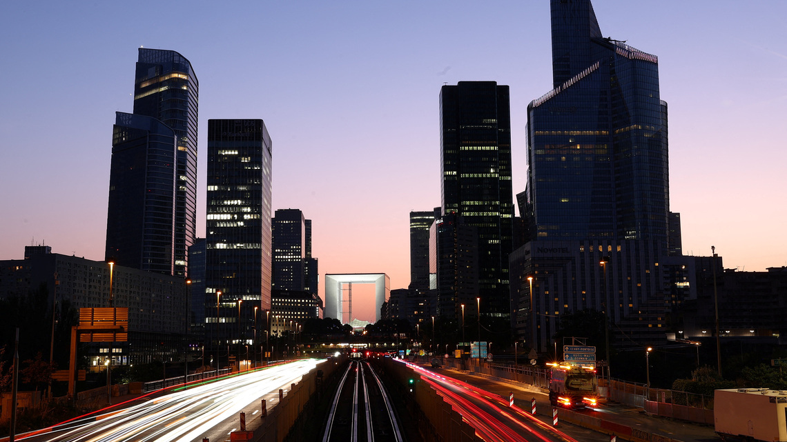 Euro zone business lending slows slightly