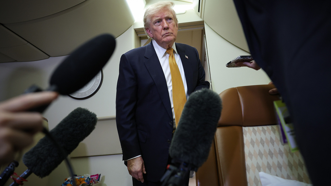 Trump says Air Force One ruse was Secret Service, military call 