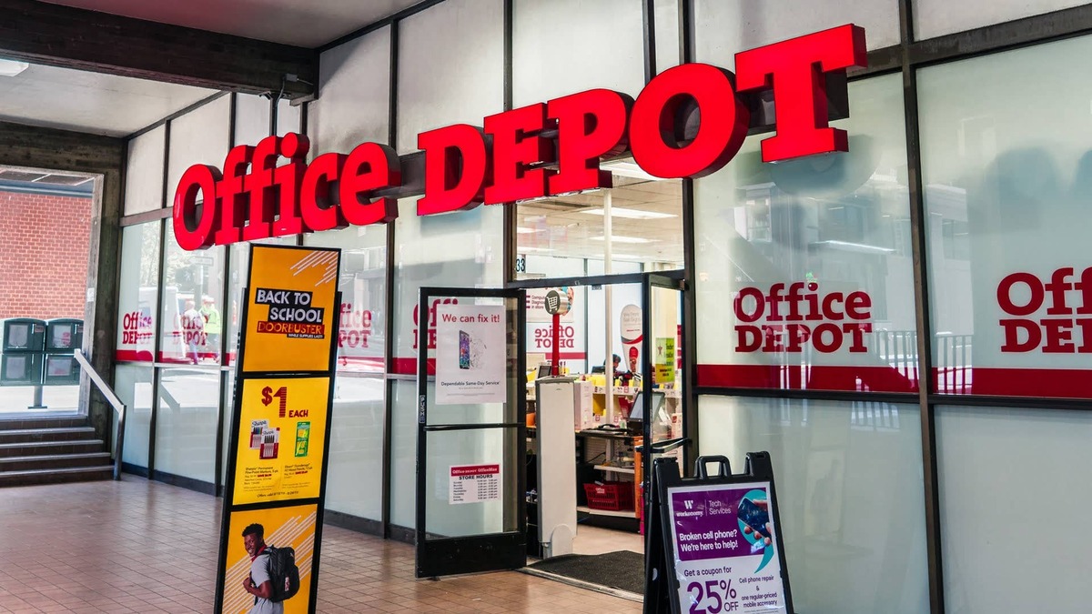  Office Depot continues to slowly shrink. Shutterstock