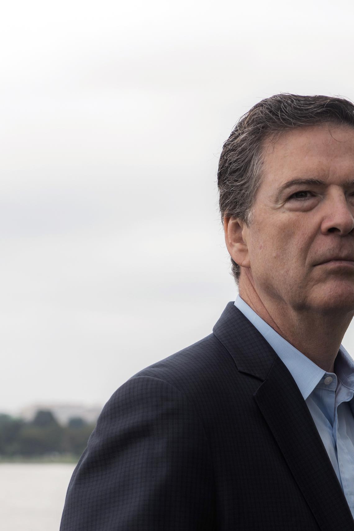 FILE -- Former FBI DIrector James Comey at the Navy-Merchant Marine Memorial in Washington, Sept. 11, 2020. The Justice Department has secured a new indictment of Comey over a social media post, after a past indictment effort spurred by President Trump in 2025 ended in failure, according to people familiar with the investigation. (Jared Soares/The New York Times)