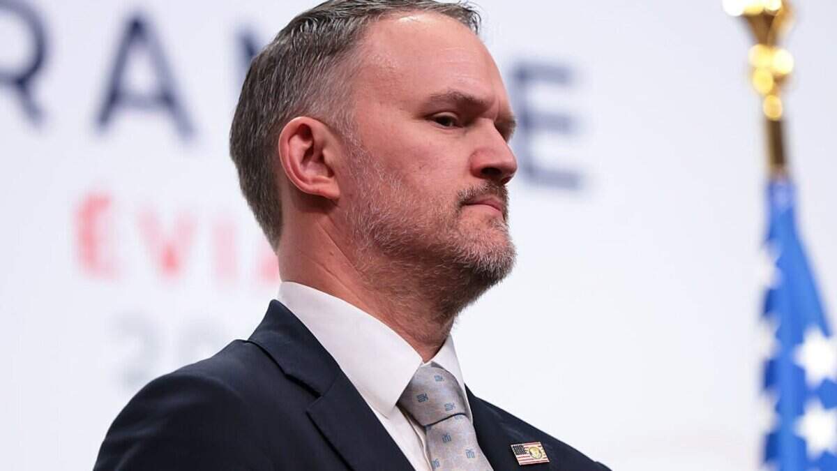 U.S. Trade Representative Jamieson Greer looks on as President Donald Trump speaks at a press conference during the G7 Leaders' Summit on June 17, 2026 in Evian-les-Bains, France.