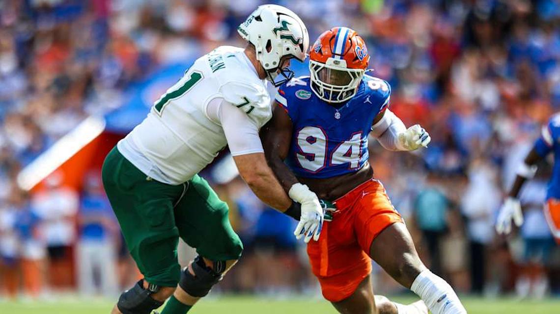  Florida Gators edge rusher Tyreak Sapp. | Kyle Lander / Florida Gators on SI 