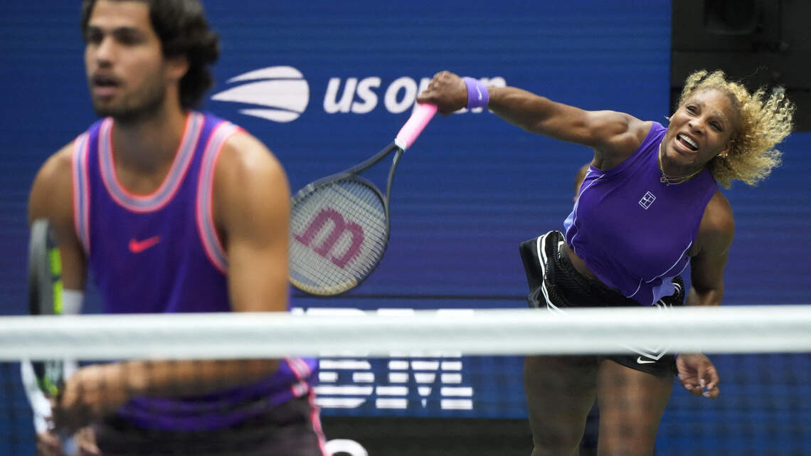 Serena Williams, Alcaraz fall in quarterfinals of U.S. Open mixed doubles