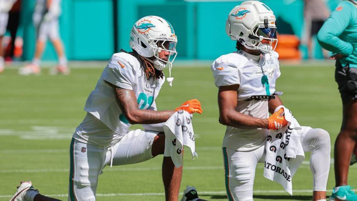 Jalen Tolbert Again Headlines Dolphins Inactive List
