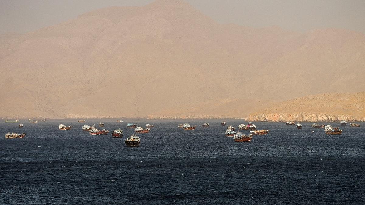 Vessels in the Strait of Hormuz, Musandam, Oman, May 15, 2026. REUTERS