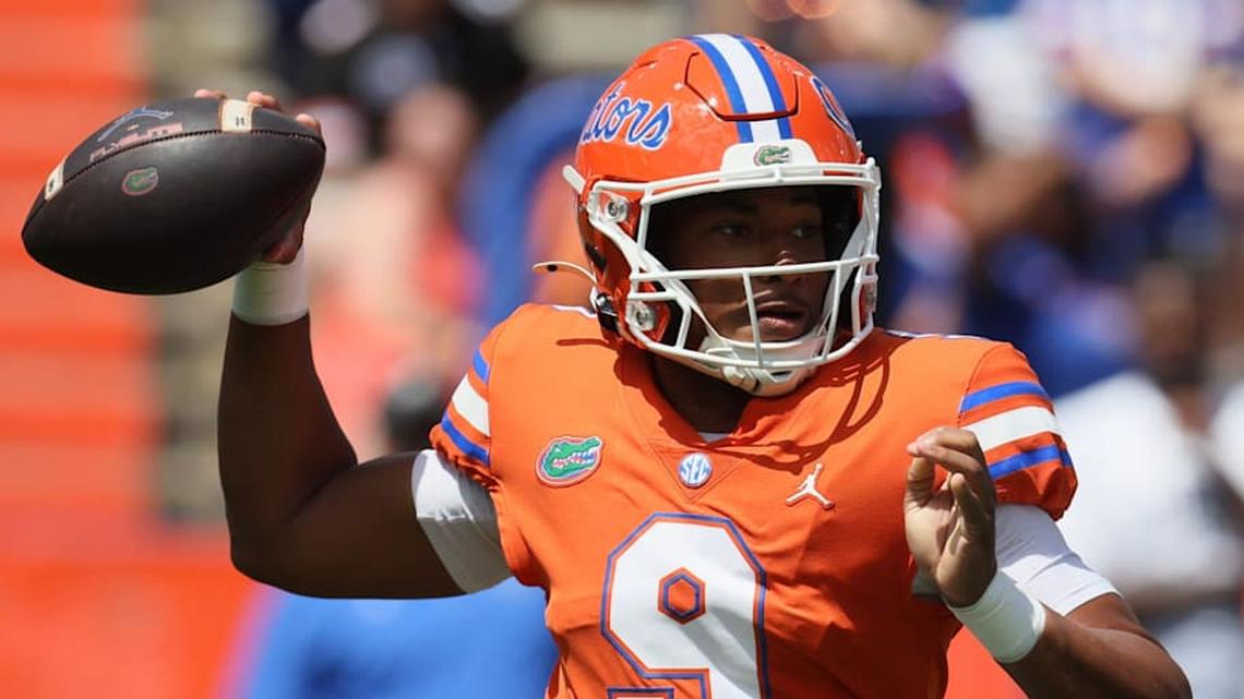  Florida quarterback Tramell Jones Jr. remained with the program through the coaching change. | Alan Youngblood/Gainesville Sun / USA TODAY NETWORK via Imagn Images 
