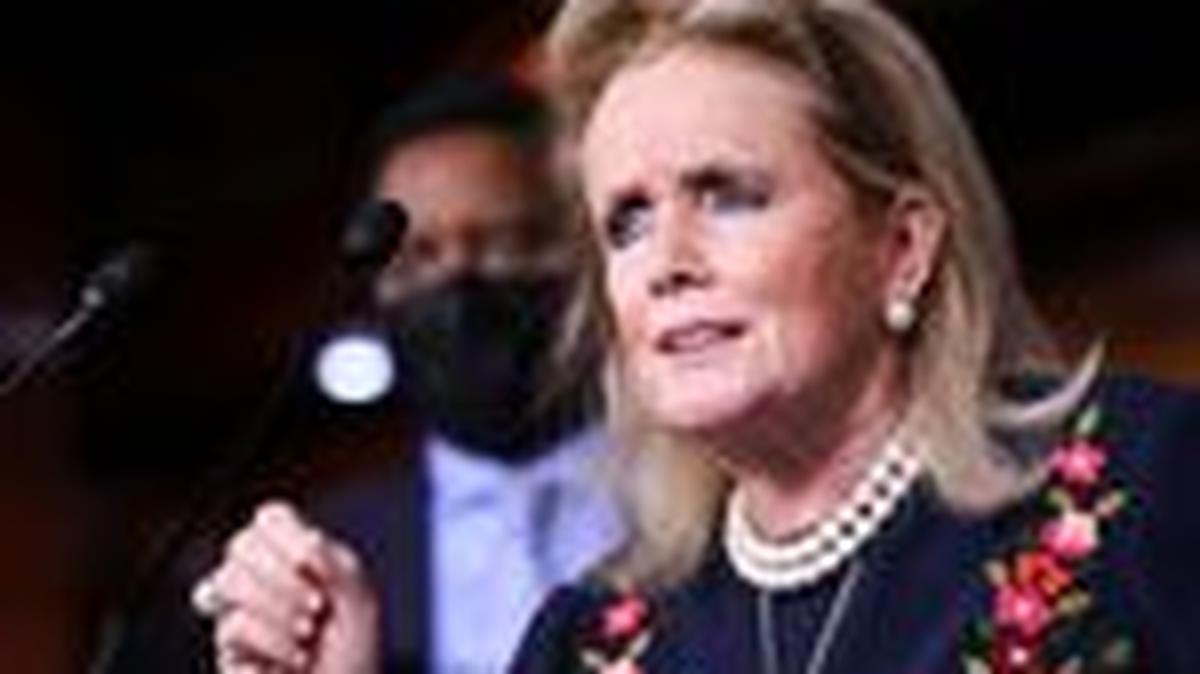 U.S. Representative Debbie Dingell (D-MI) speaks to reporters following a House Democratic Caucus meeting at the U.S. Capitol in Washington, U.S., November 2, 2021. REUTERS/Evelyn Hockstein