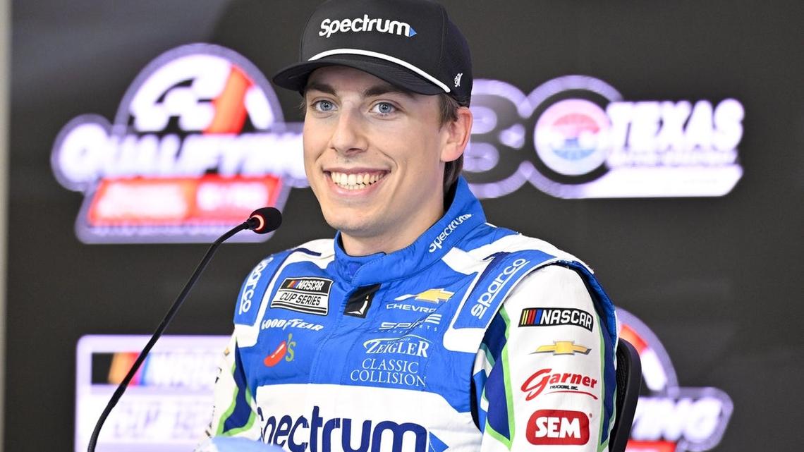 Carson Hocevar rides the wave to NASCAR Cup pole at Texas 