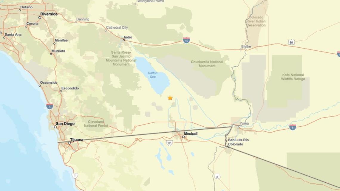 Update: March 23 - 2.2 magnitude earthquake recorded close to Westmorland, CA 