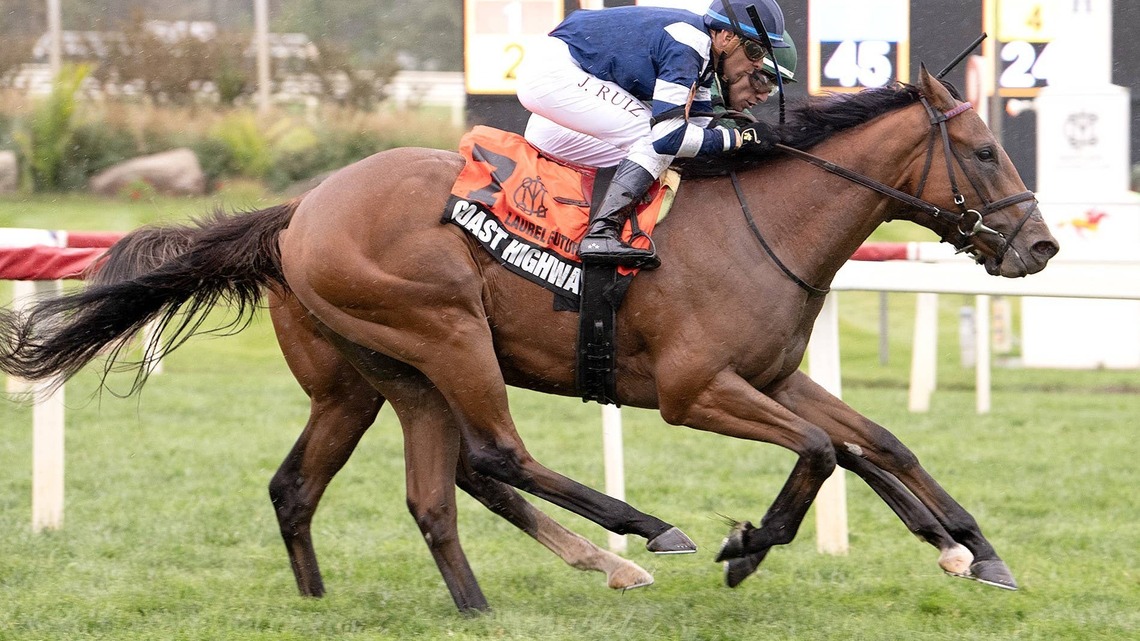 Coast Highway Withstands Foul Claims To Prevail In Laurel Futurity 