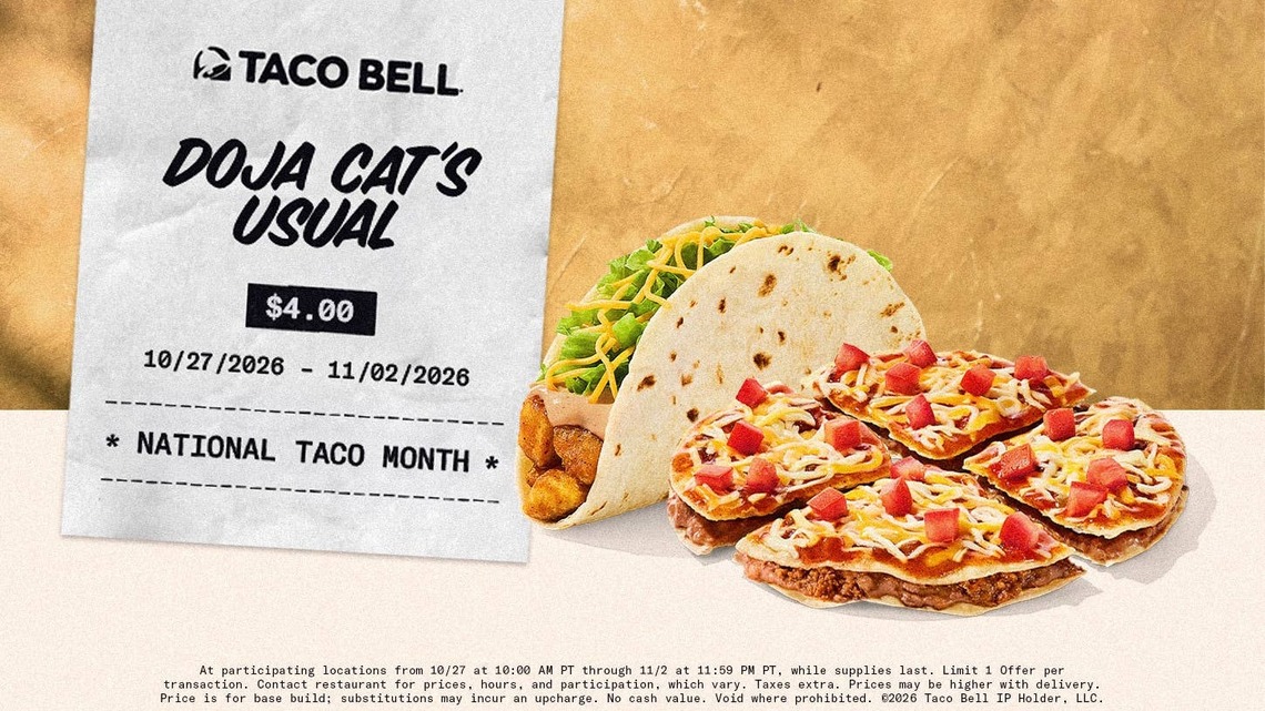 Taco Bell Is Bringing Back Doja Cat's Favorite Order for Just $4-and Fans Can Score the Meal for Only $1 