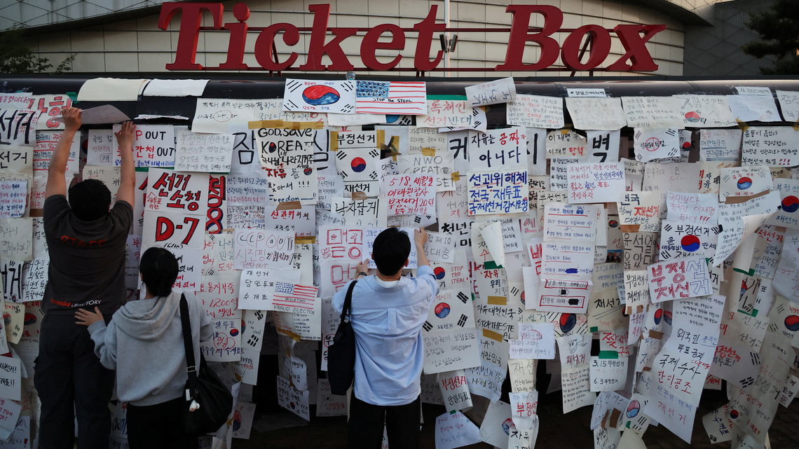 How South Korea's ballot shortage spurred turnout of thousands to defend democracy 