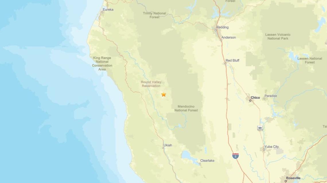 2.3 magnitude earthquake struck close to Covelo, CA on May 8 