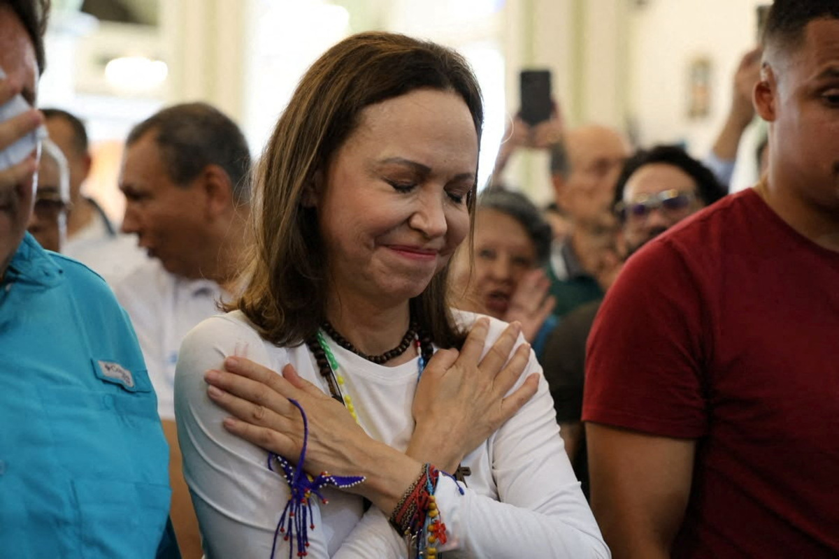 Venezuela opposition leader Machado returns home after fraught year ...