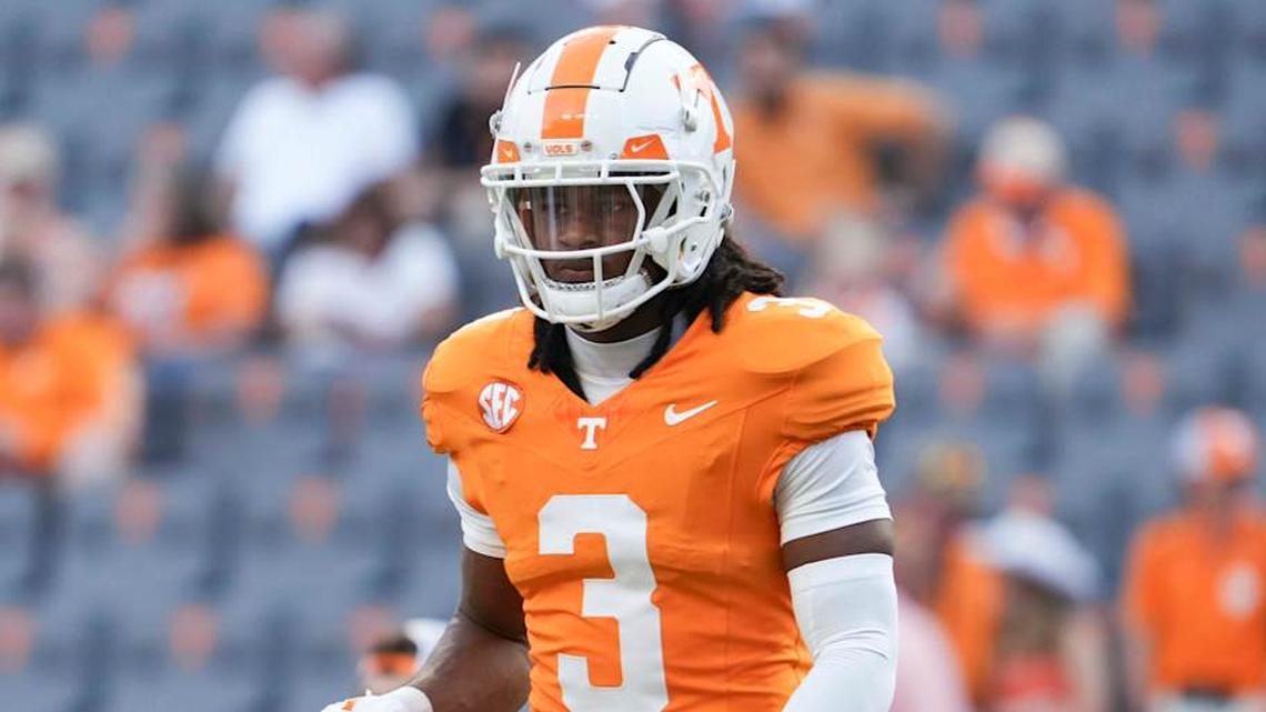  Tennessee defensive back Jermod McCoy (3) before a game between Tennessee and Kent State at Neyland Stadium, in Knoxville, Tenn., Saturday, Sept. 14, 2024. | Caitie McMekin/News Sentinel / USA TODAY NETWORK via Imagn Images 