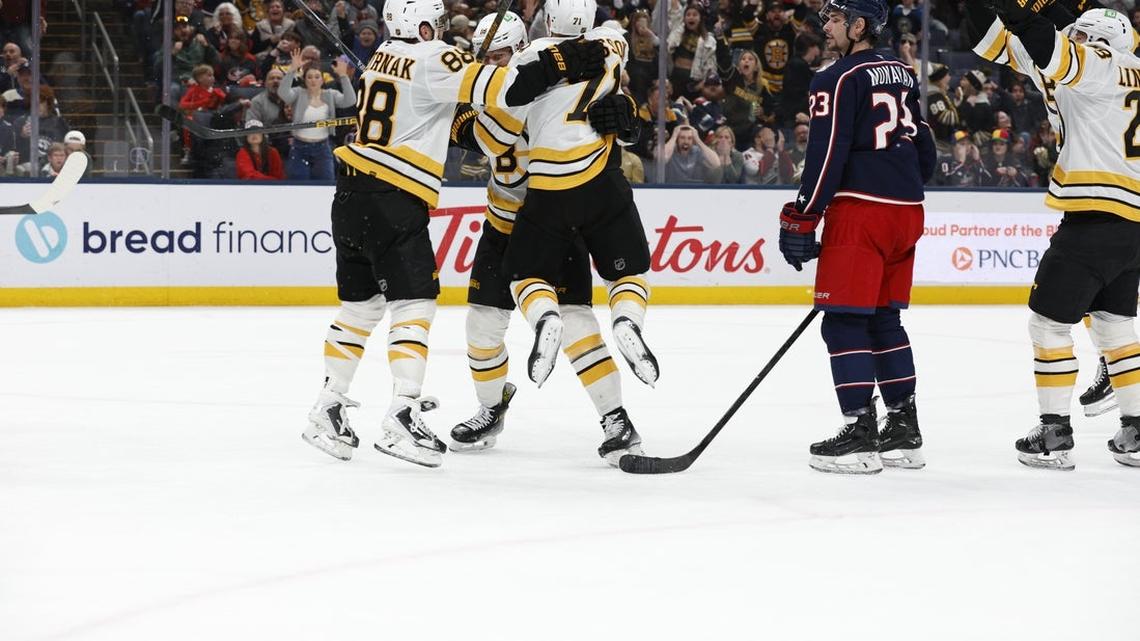 NHL roundup: Down 3-0 in third, Boston tops Columbus in SO 