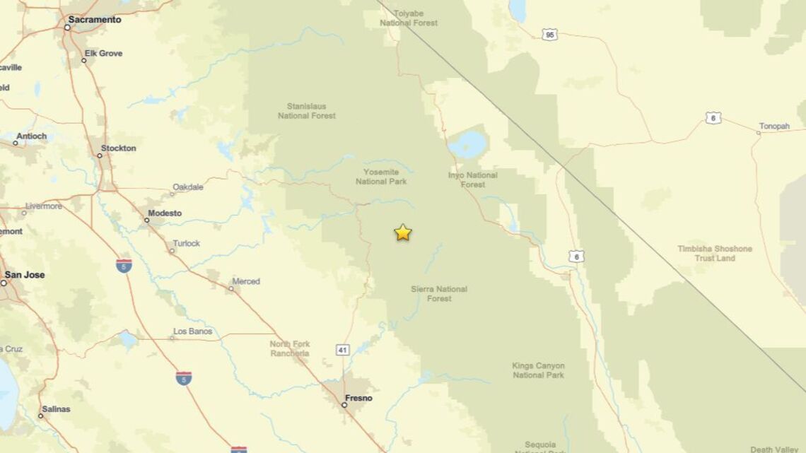Update: Earthquake of 2.7 magnitude detected near Yosemite Valley, CA on Aug. 28 