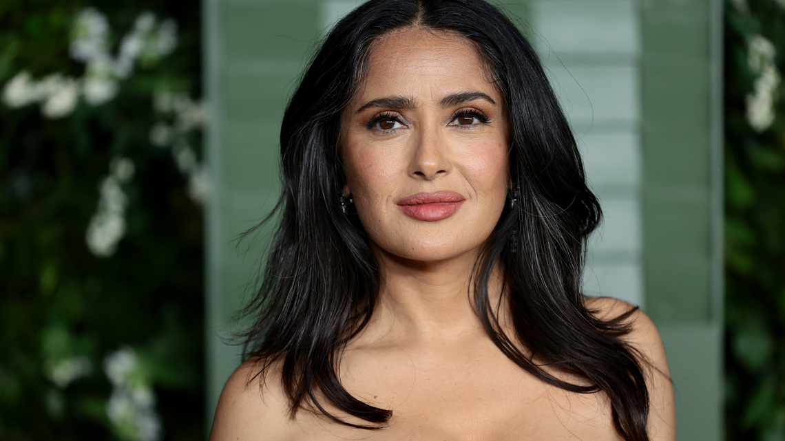 Salma Hayek's Loose Floral Skirt Style Is Making Me Reconsider Jeans 