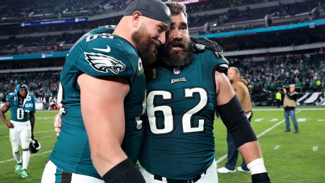 Jason Kelce Reacts to the Sudden Retirement of Eagles Legend Lane Johnson 