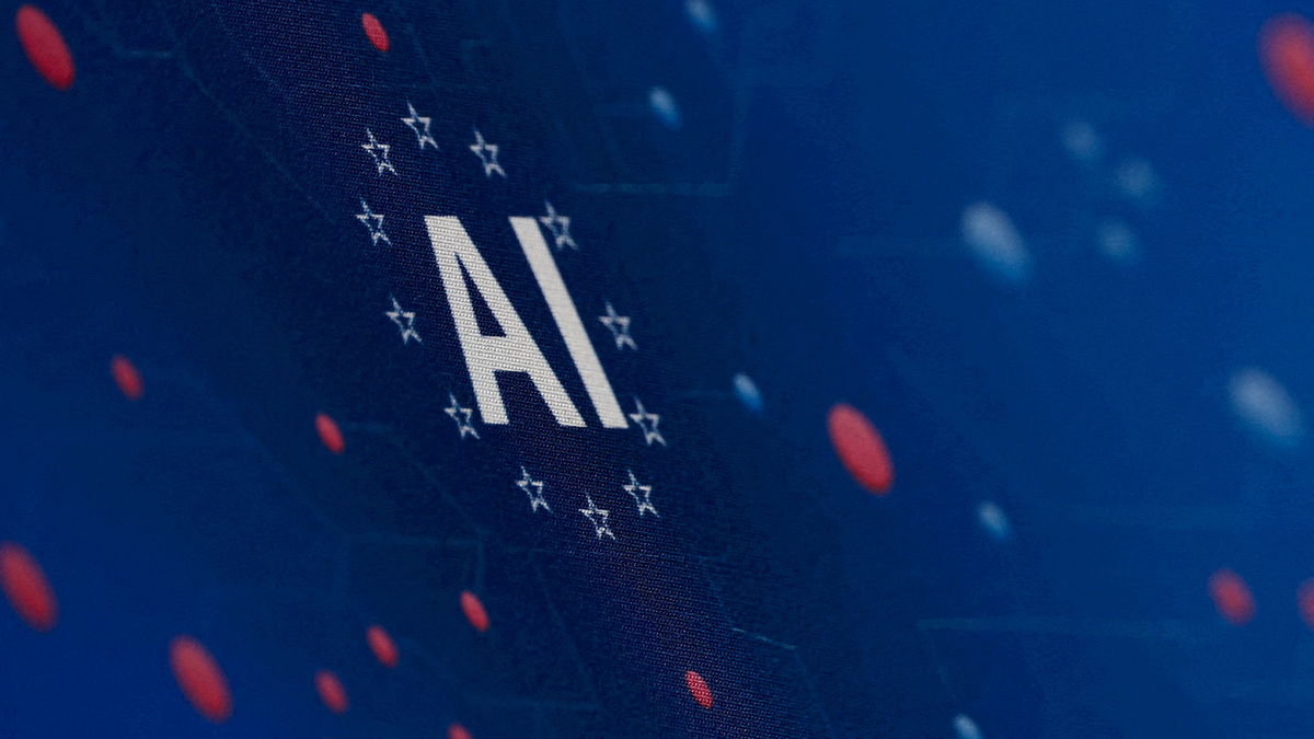 FILE PHOTO: The artificial intelligence AI acronym at the 10th edition of the VivaTech technology startups and innovation fair in Paris, France, June 18, 2026. REUTERS/Gonzalo Fuentes/File Photo