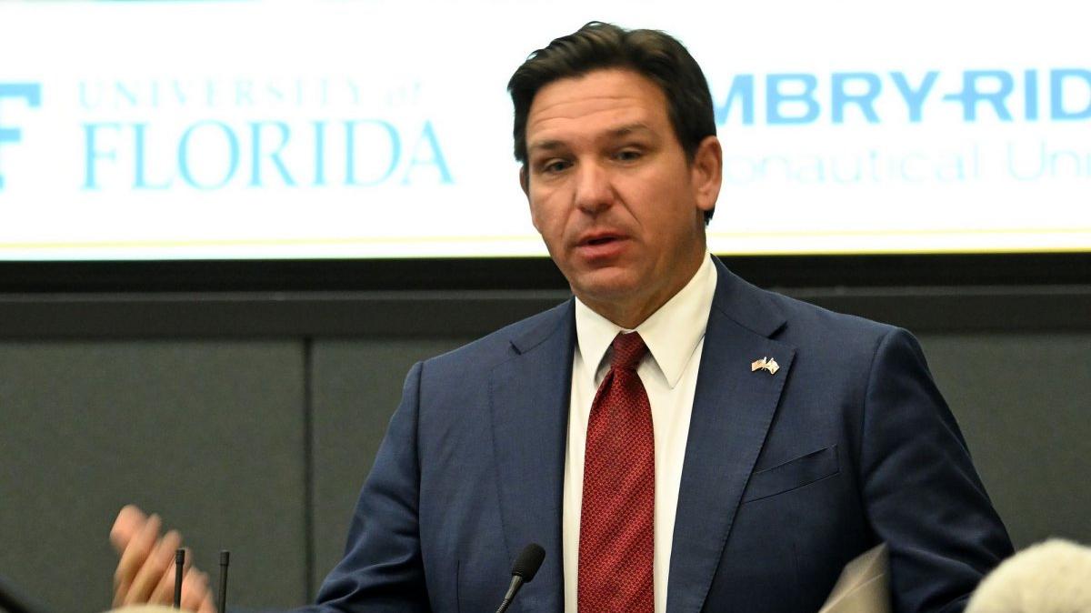 Florida Gov. Ron DeSantis proposed the new congressional map, which lawmakers fast-tracked in a special session Wednesday. File Photo by Joe Marino/UPI