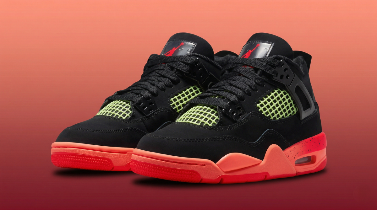  Air Jordan 4 Retro GS Black & Infrared 23 SoleRetriever h/t RabaKali