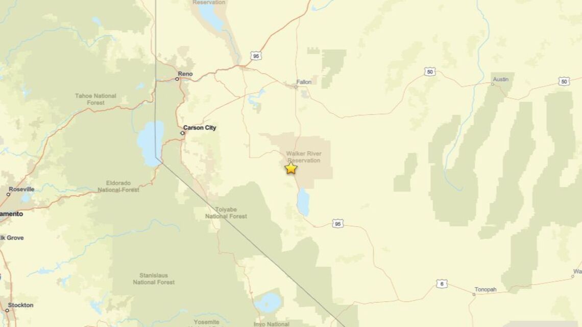Update: 2.6 magnitude earthquake recorded close to Schurz, NV on May 10 