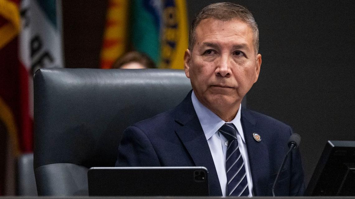 Second District Supervisor Vicente Sarmiento listens during the OC Board of Supervisors meeting in Santa Ana, CA on Tuesday, January 13, 2026. (Photo by Paul Bersebach, Orange County Register/SCNG)