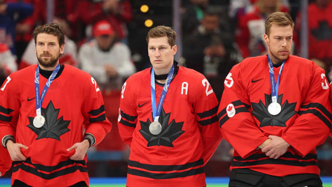Canada's Nathan MacKinnon Looked So Disgusted Getting a Plushie After Gold Medal Loss