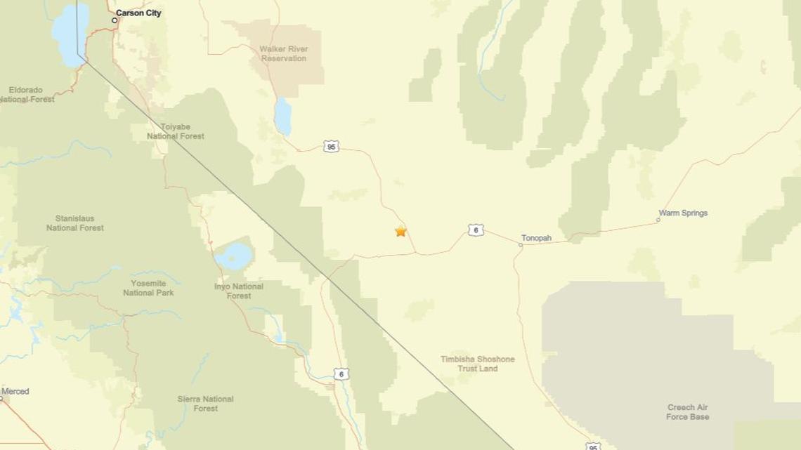 Update: Seismic activity on March 10 - 2.8 magnitude earthquake close to Mina, NV registered 