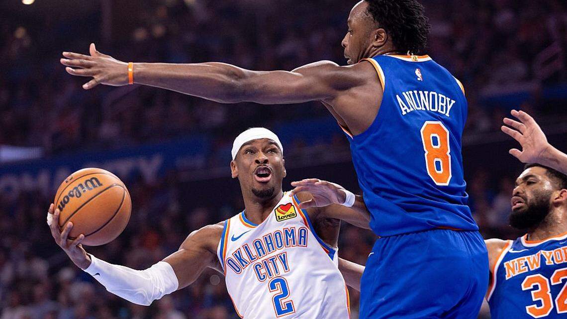 Gilgeous-Alexander, Thunder make late run, hold off Knicks