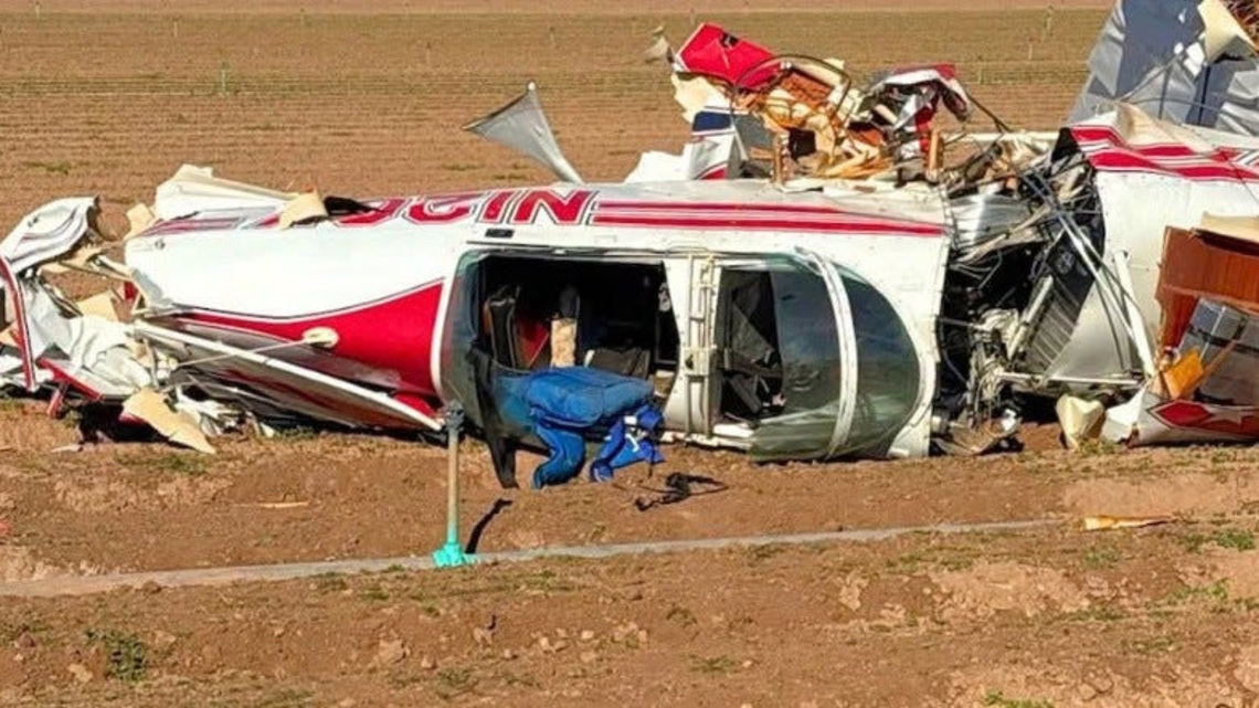 Pilot survives crash that left plane mangled in Yuma field
