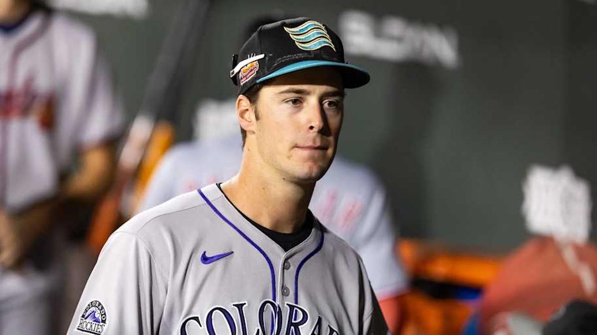 Colorado Rockies infielder Charlie Condon during the Arizona Fall League Fall Stars Game at Sloan Park. | Mark J. Rebilas-Imagn Images 
