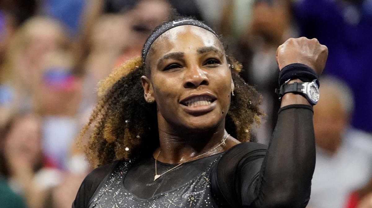 Serena Williams, of the United States, reacts after defeating Anett Kontaveit, of Estonia, during the second round of the U.S. Open tennis championships, Wednesday, Aug. 31, 2022, in New York. (AP Photo/John Minchillo)