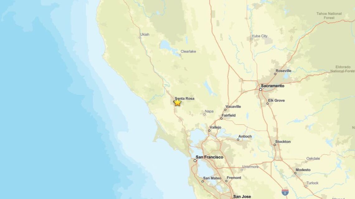 Update: 2.6 magnitude earthquake rattles close to Santa Rosa, CA on Sept. 15 