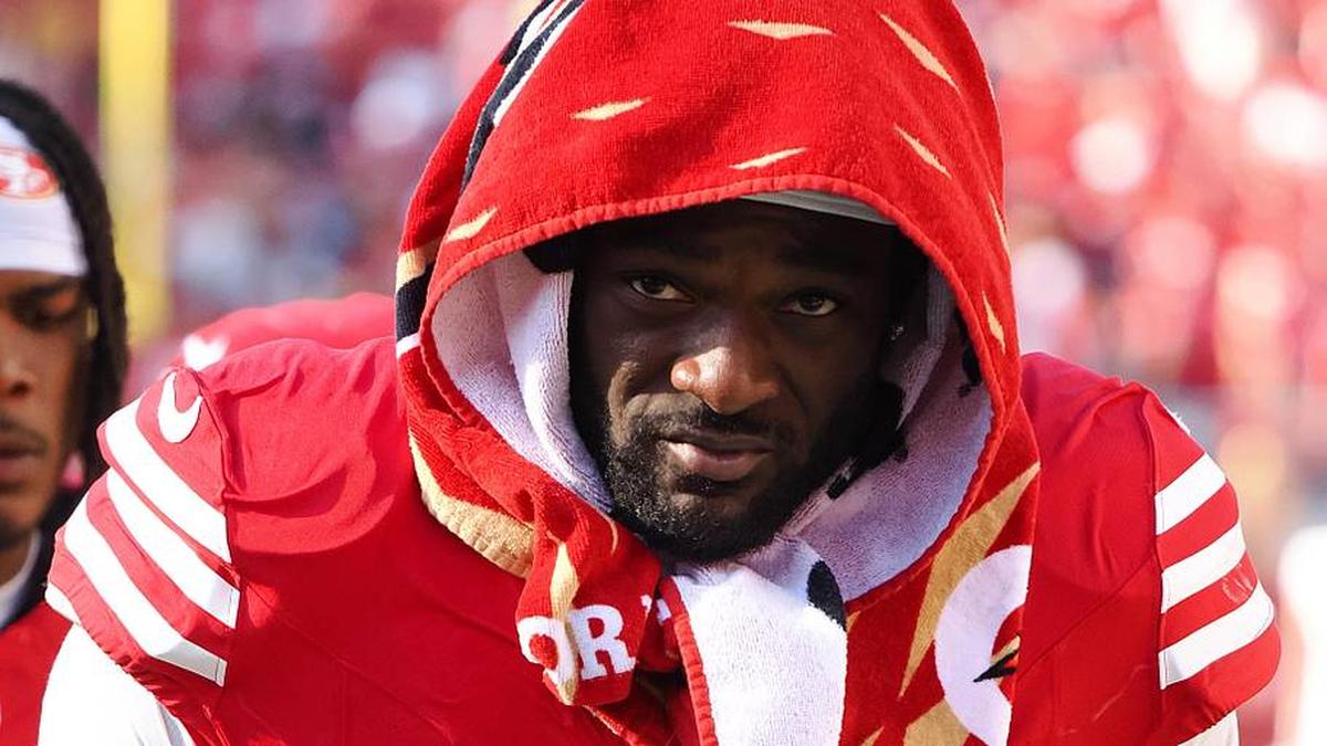  Brandon Aiyuk didn't play a snap in 2025. | Kelley L Cox-Imagn Images 