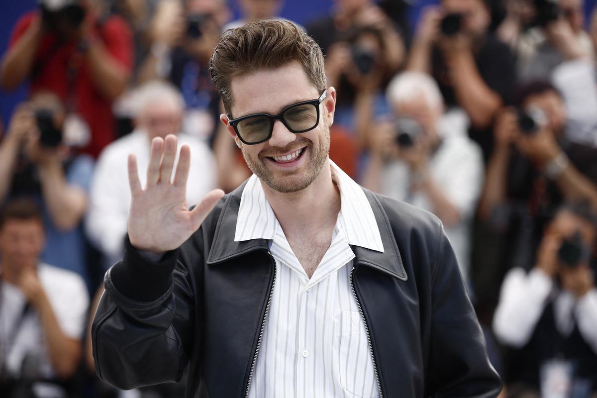 Director Lukas Dhont poses during a photocall for the film "Coward" in competition at the 79th Cannes Film Festival in Cannes, France, May 22, 2026. REUTERS/Sarah Meyssonnier