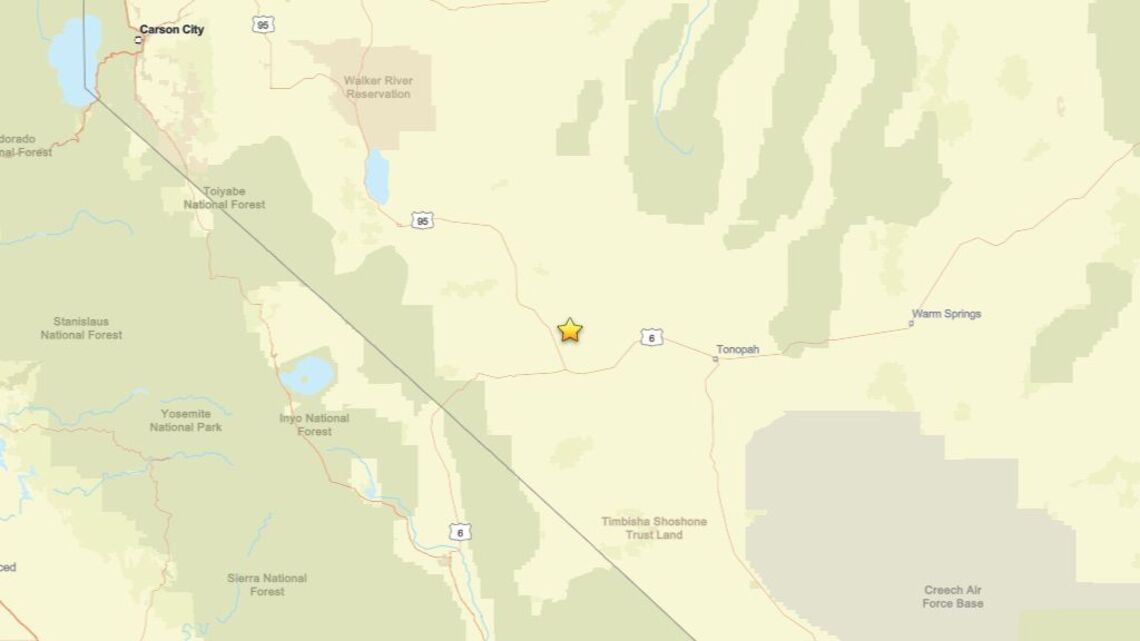 Update: Earthquake of 2.0 magnitude detected near Mina, NV on June 22 