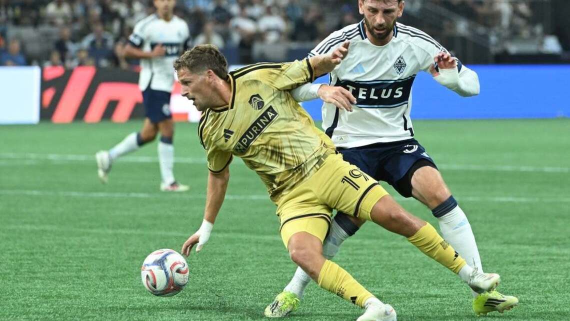 St. Louis, riding historic unbeaten streak, takes aim at first-place Whitecaps 