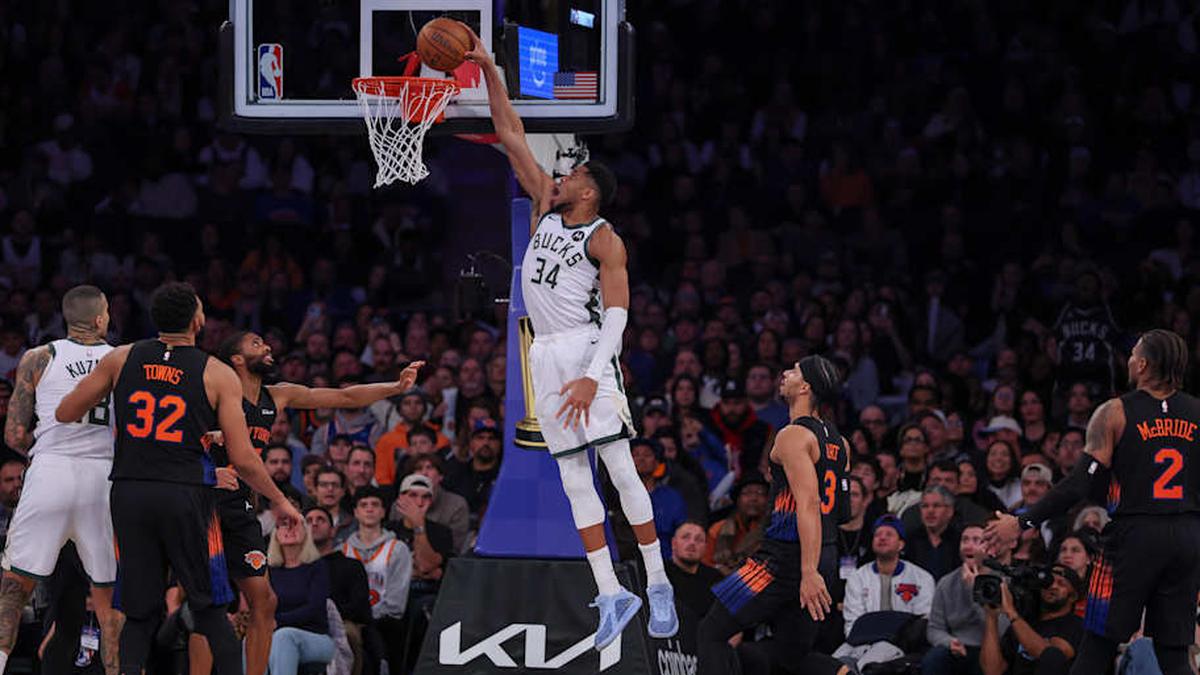  Giannis Antetokounmpo has long been rumored to have interest in playing for the Knicks. | Vincent Carchietta-Imagn Images 
