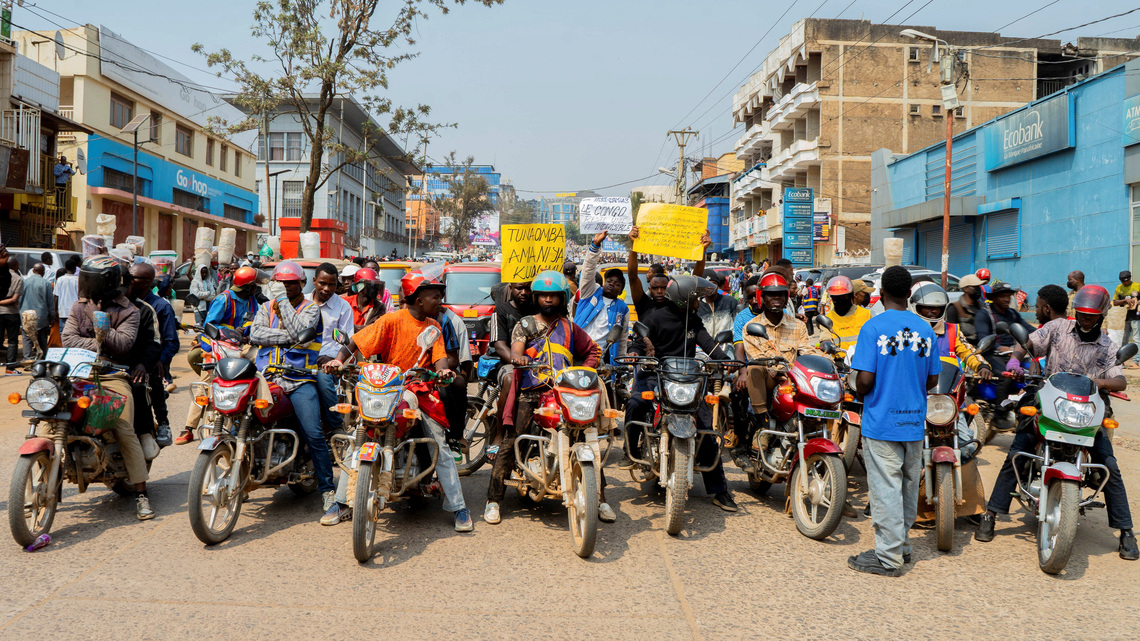 Thousands protest in eastern Congo over any presidential third term 