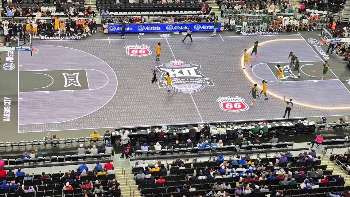 Big 12 tourney replaces 'slippery' LED glass court 